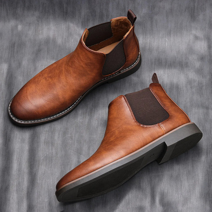 Thomas | Leren Chelsea-Boots Heren