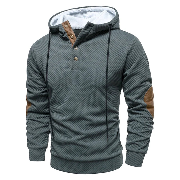 Dries | Verfijnde Hoodie met Knoopsluiting