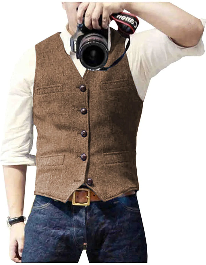 Floris | Klassiek Visgraat Gilet