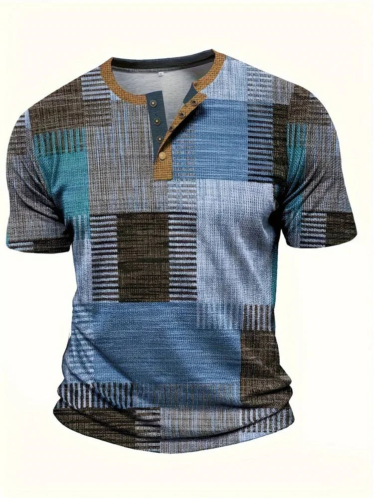 Beeckhoven  | Kleurrijk Heren Shirt Met Korte Mouwen