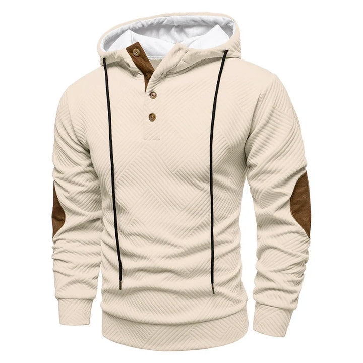 Dries | Verfijnde Hoodie met Knoopsluiting