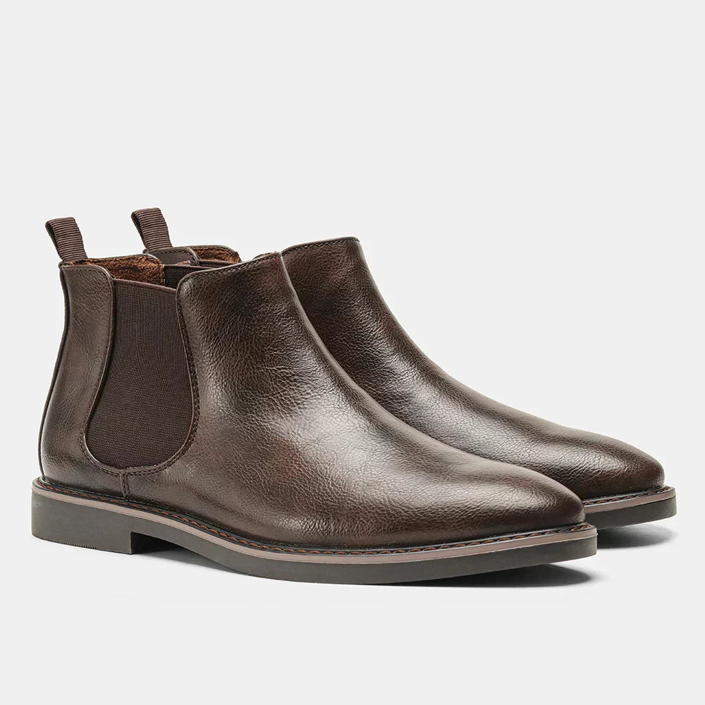 Thomas | Leren Chelsea-Boots Heren