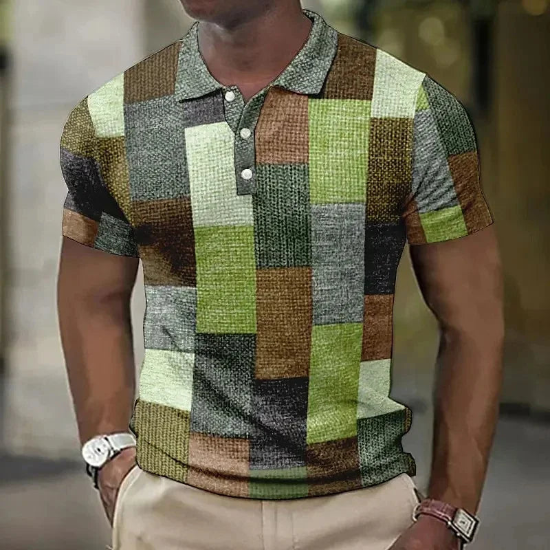 Beeckhoven  | Stijlvol Poloshirt Met Ruitjesprint