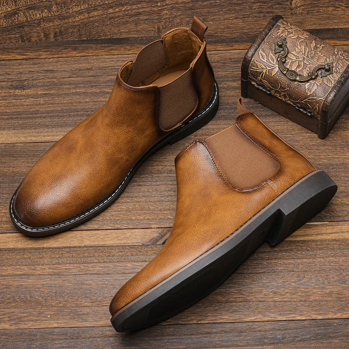 Thomas | Leren Chelsea-Boots Heren