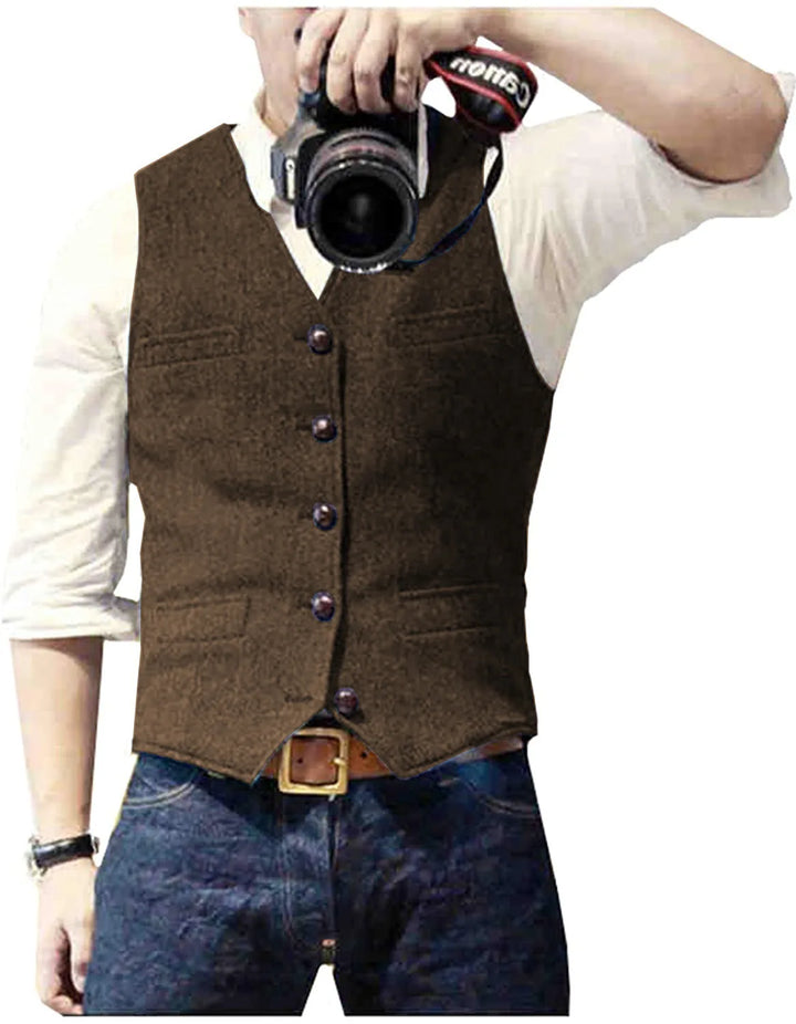 Floris | Klassiek Visgraat Gilet