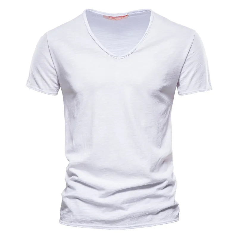 Mark | Comfortabel V-hals T-shirt met Casual Pasvorm