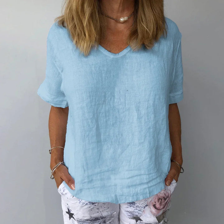 Sophie | Luchtige Katoenen Zomerblouse