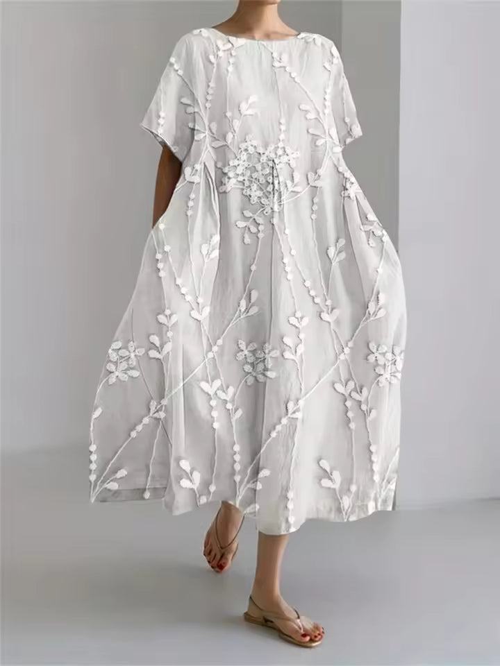 Marieke | Luchtige midi-jurk met bloemenprint