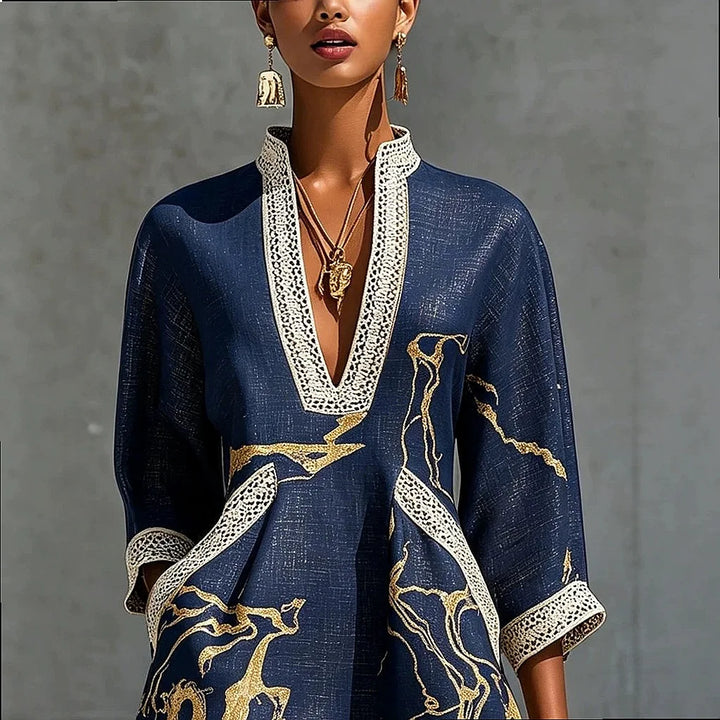 Josephine | Elegante Tuniekjurk met V-Hals