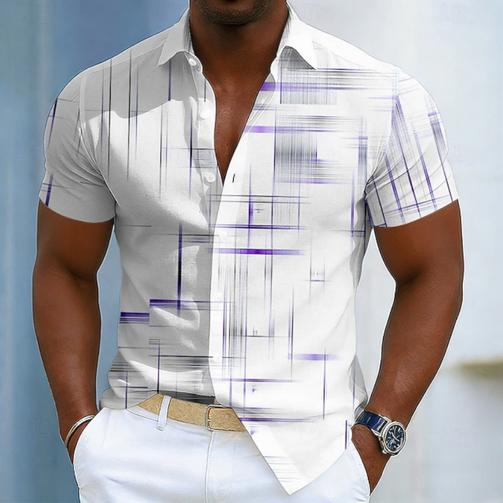 Hendrix | Elegant Geometrisch Shirt