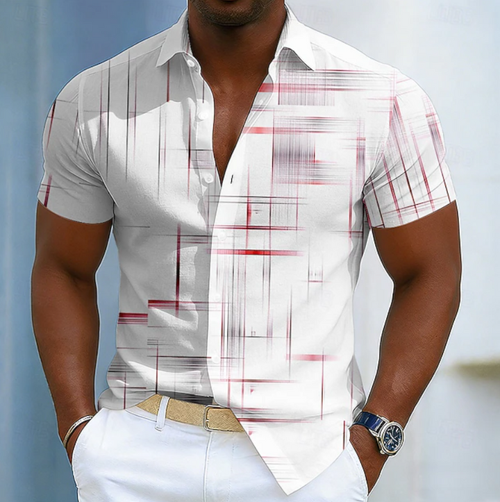Hendrix | Elegant Geometrisch Shirt