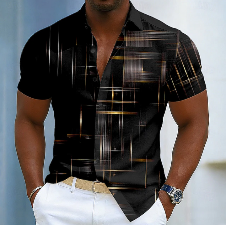 Hendrix | Elegant Geometrisch Shirt