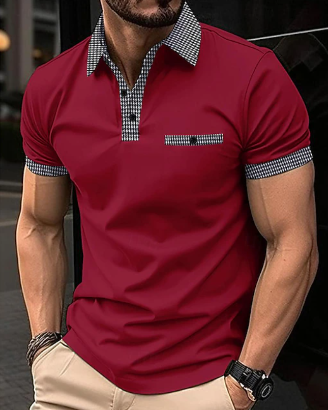 Frans | Elegante Polo met Contrasterende Kraag