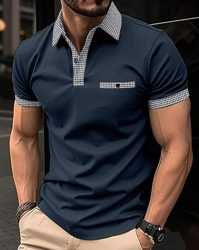 Frans | Elegante Polo met Contrasterende Kraag