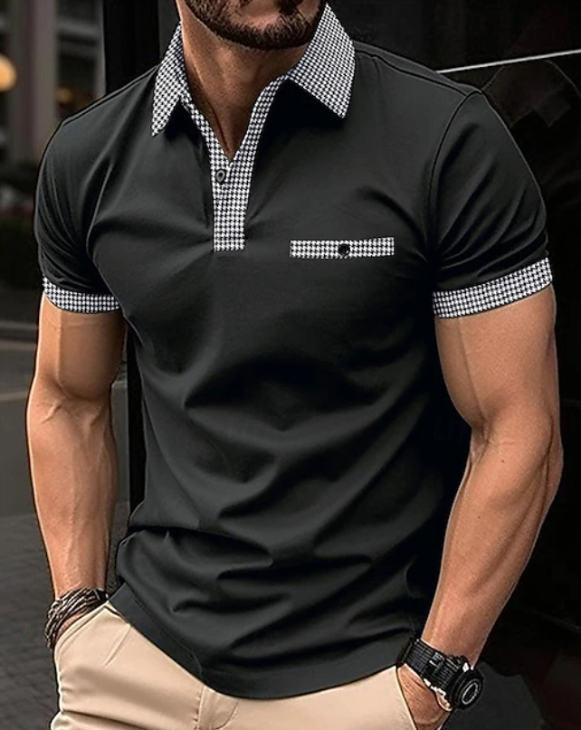 Frans | Elegante Polo met Contrasterende Kraag