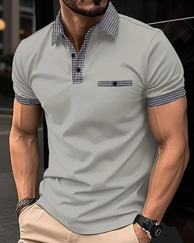 Frans | Elegante Polo met Contrasterende Kraag