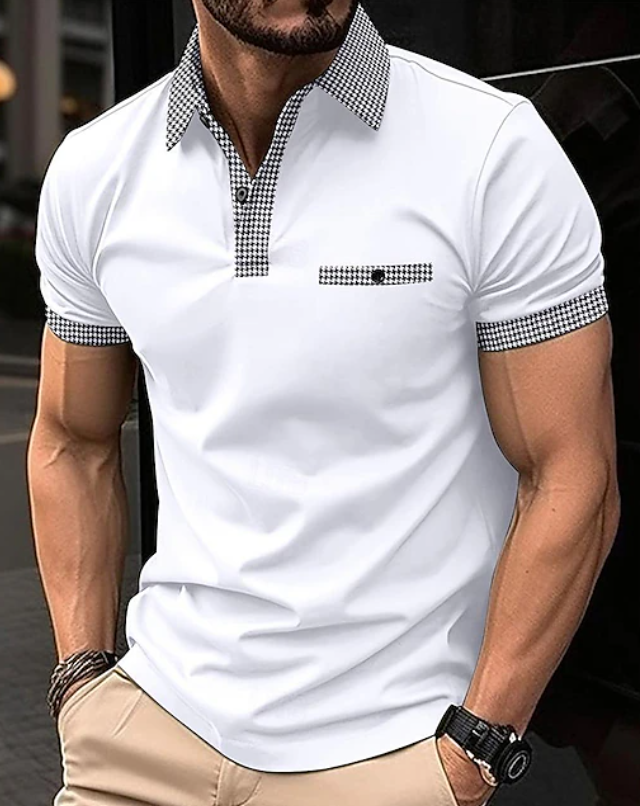 Frans | Elegante Polo met Contrasterende Kraag