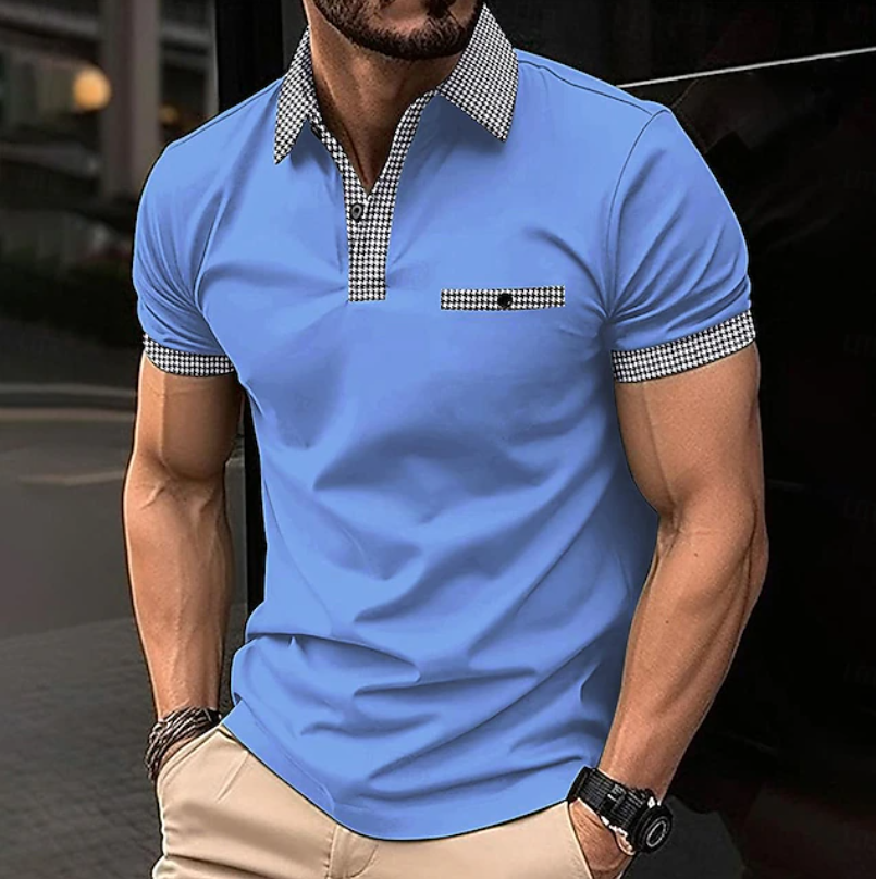 Frans | Elegante Polo met Contrasterende Kraag