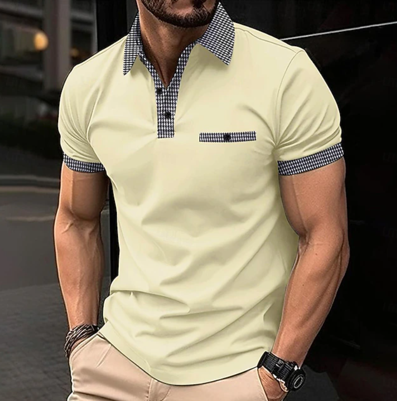 Frans | Elegante Polo met Contrasterende Kraag