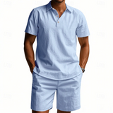 Fabian | Set met casual poloshirt en korte broek