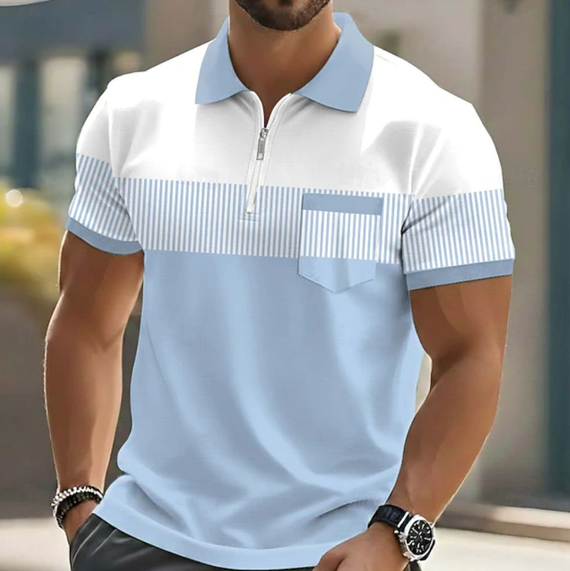 Bram | Verfijnd Poloshirt met Rits