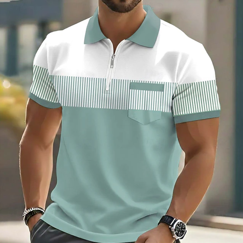 Bram | Verfijnd Poloshirt met Rits