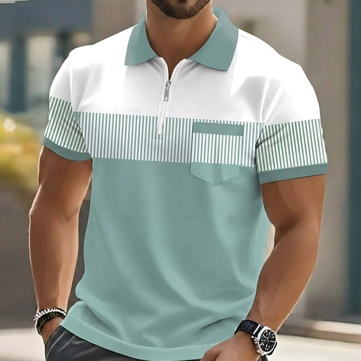 Bram | Verfijnd Poloshirt met Rits
