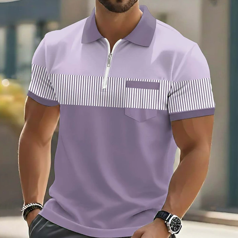Bram | Verfijnd Poloshirt met Rits