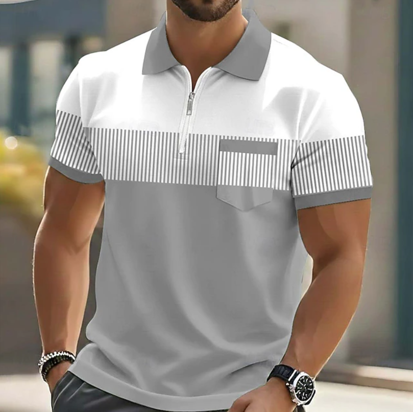 Bram | Verfijnd Poloshirt met Rits