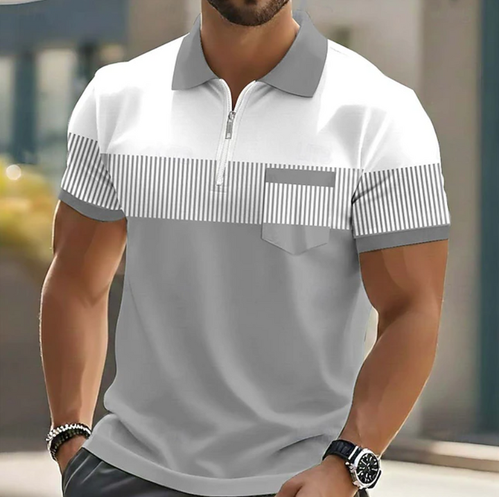 Bram | Verfijnd Poloshirt met Rits