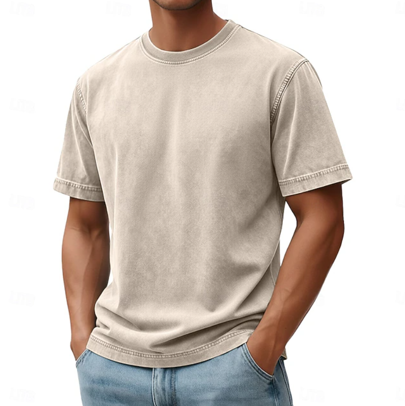 Douwe | Comfortabel T-shirt met Ronde Hals