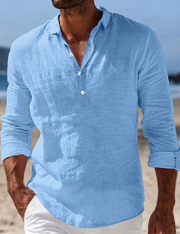 Maxwell | Casual Shirt met Lange Mouwen voor Zomercomfort