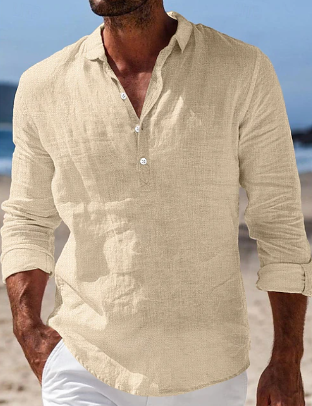 Maxwell | Casual Shirt met Lange Mouwen voor Zomercomfort