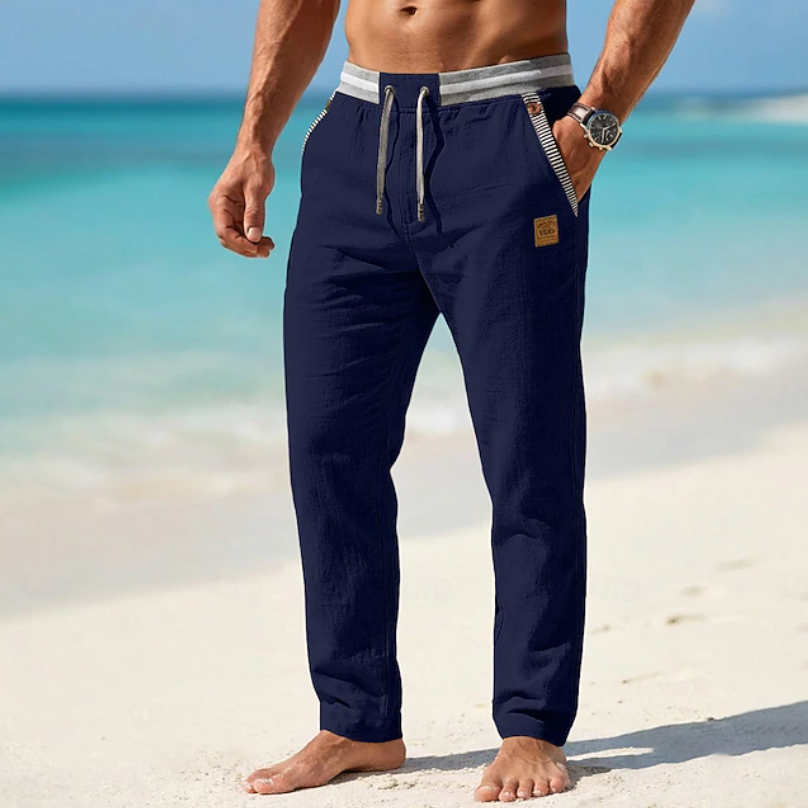 Gerwin | Bequeme Strandhose in lockerer Passform