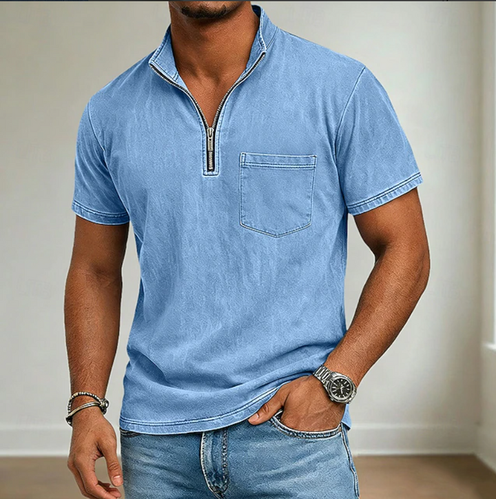 Jacob | Casual Polo met Halve Ritssluiting