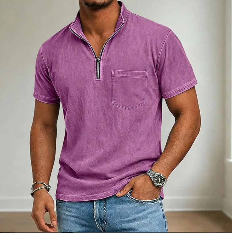 Jacob | Casual Polo met Halve Ritssluiting