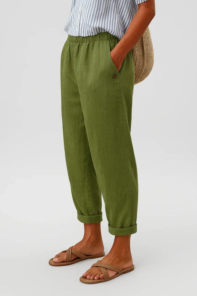 Margaret | Wijde Zomerbroek met Elastische Tailleband