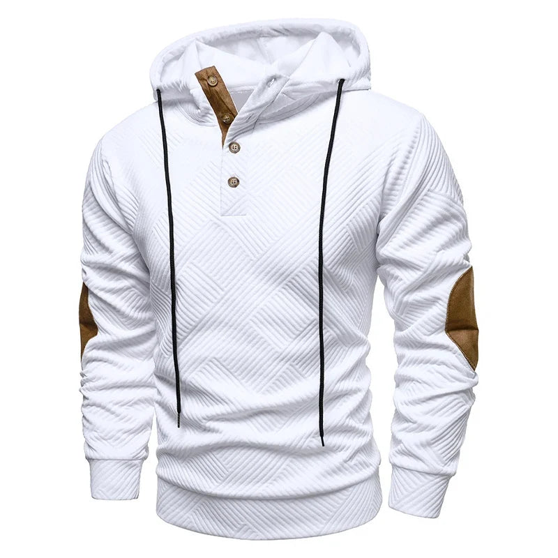 Dries | Verfijnde Hoodie met Knoopsluiting
