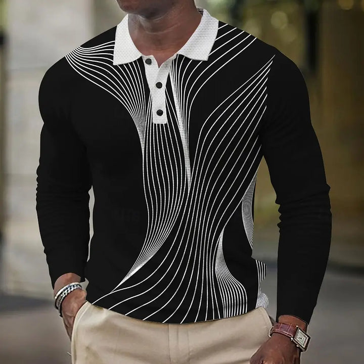 Beeckhoven  | Stijlvol Poloshirt Met Lange Mouwen