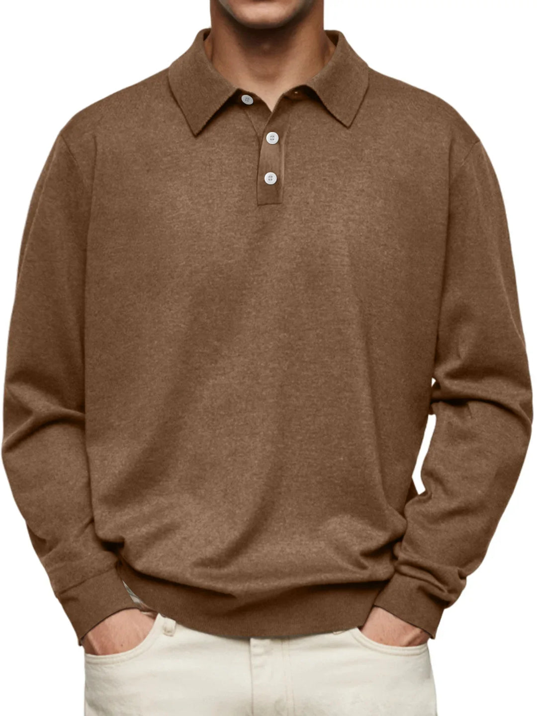 Thomas | Klassiek Poloshirt Lange Mouw