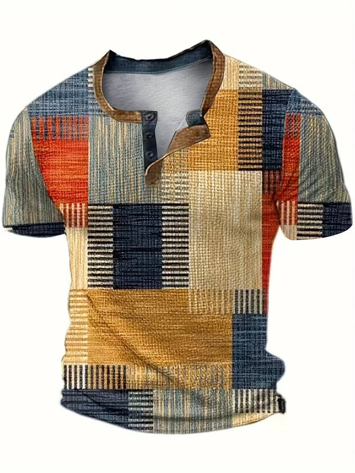 Beeckhoven  | Kleurrijk Heren Shirt Met Korte Mouwen