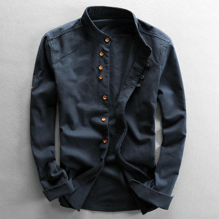 Lars | Japans Stijl Casual Overhemd