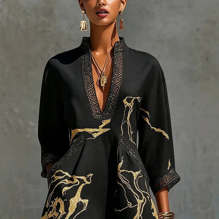 Josephine | Elegante Tuniekjurk met V-Hals