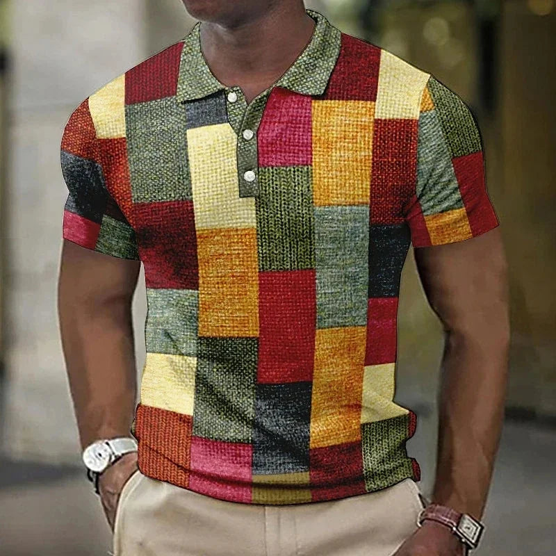 Beeckhoven  | Stijlvol Poloshirt Met Ruitjesprint
