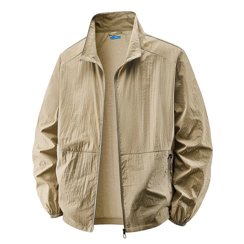 Ivo | Licht Casual Jack met Opstaande Kraag