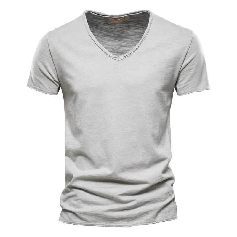 Mark | Comfortabel V-hals T-shirt met Casual Pasvorm