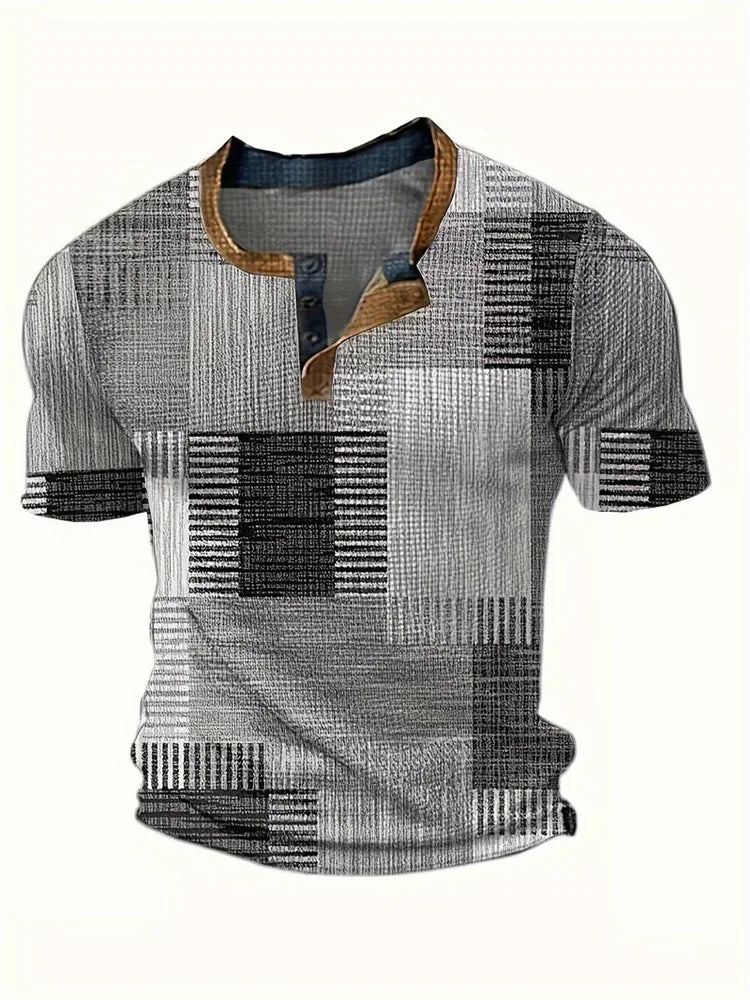 Beeckhoven  | Kleurrijk Heren Shirt Met Korte Mouwen