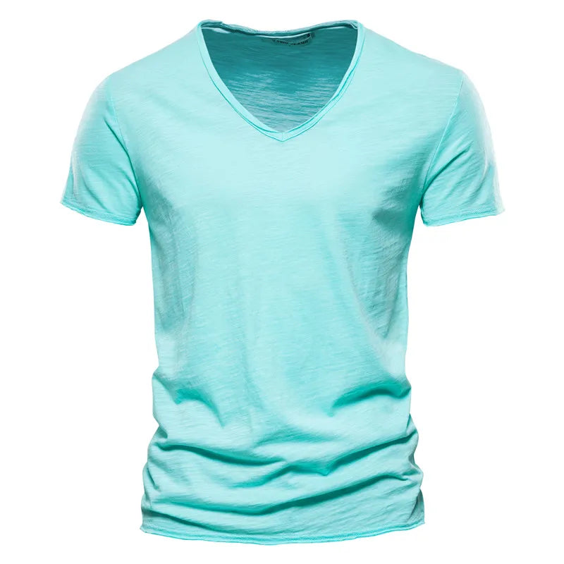 Mark | Comfortabel V-hals T-shirt met Casual Pasvorm