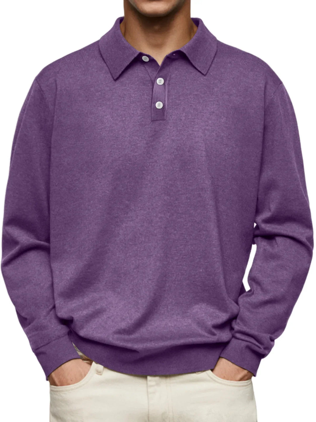 Thomas | Klassiek Poloshirt Lange Mouw