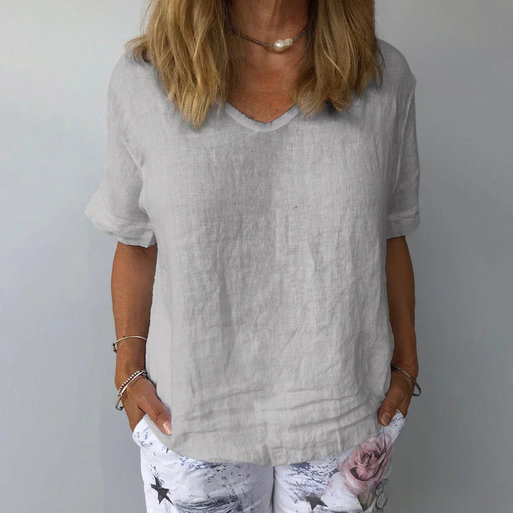 Sophie | Luchtige Katoenen Zomerblouse